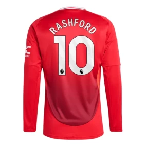 Manchester United Rashford Hemmatröja 2024/2025 Långärmad